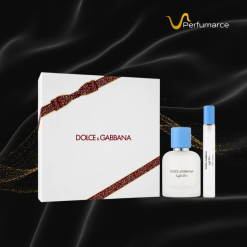 Set Perfume Dolce & Gabbana Light Blue Pour Homme Set EDT 50ml + 10ml Travel Spray Original Perfumarce